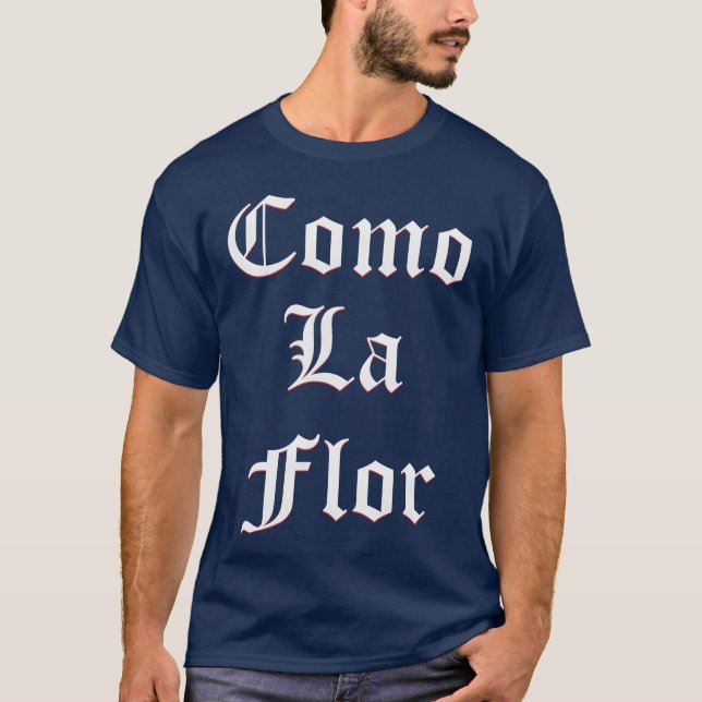Como La Flor 70-tals tjej T Shirt (Framsida)