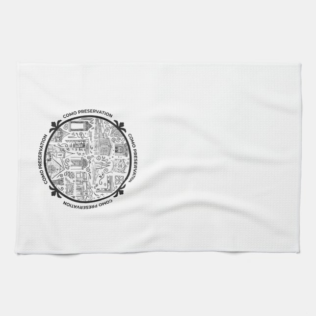 CoMo Preservation Kitchen Towel med Line Teckning Kökshandduk (Horisontell)