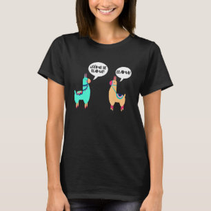Como Se Llama Alpaca som säger Lama Costume T Shirt