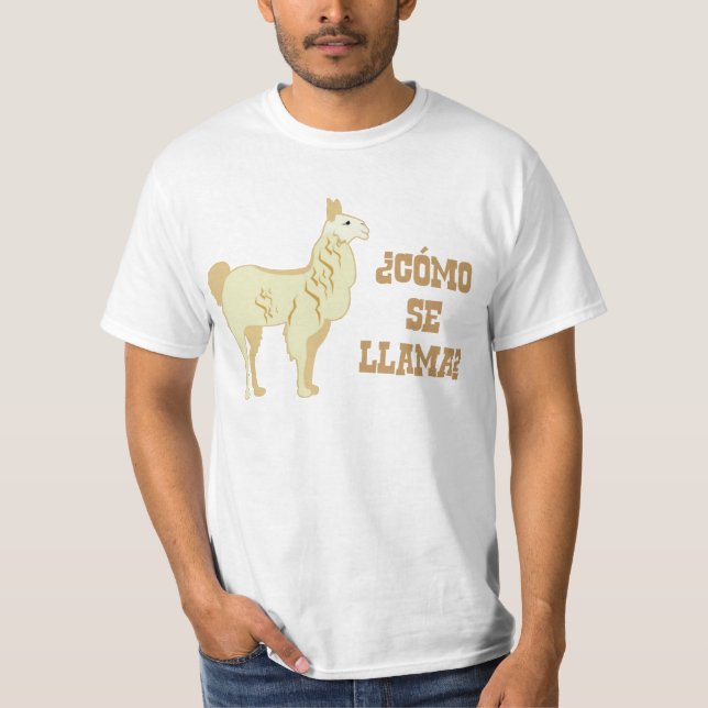 Como Se-Llama?  Är vad ditt namn? T-shirt (Framsida)