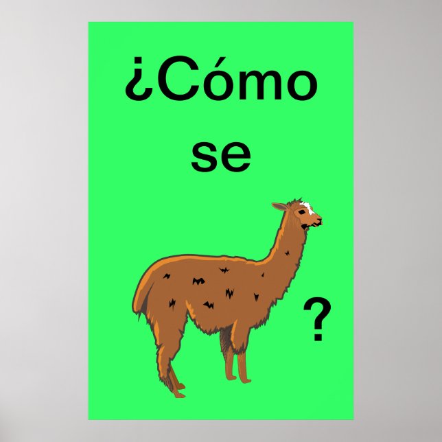 Cómo se llama? Poster (Framsidan)