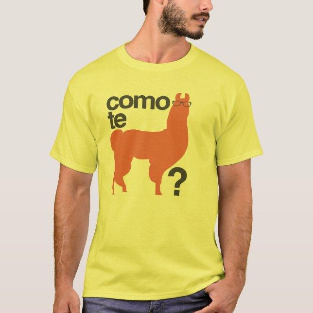 Como te Lama? Tee (Framsida)