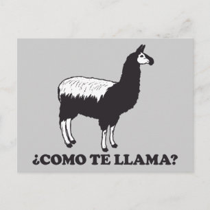 Como Te Llama Vykort