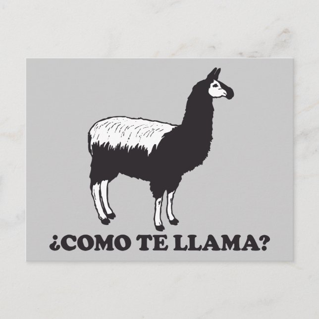 Como Te Llama Vykort (Framsida)