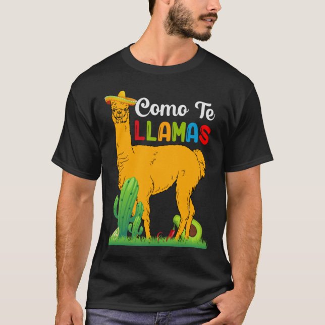 como te llamas, Cinco De Mayo, Fiesta de cinco de T Shirt (Framsida)