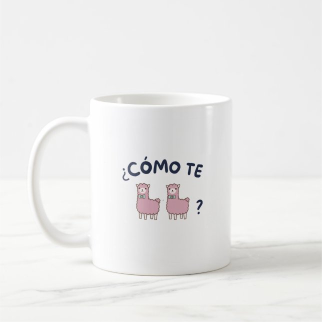 Cómo te llamas kaffemugg (Vänster)