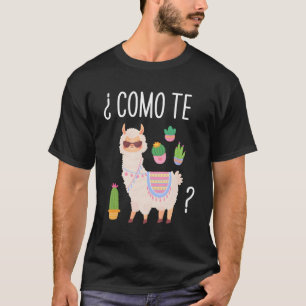 Como Te Llamas Student spansk lärare Bilingual T Shirt