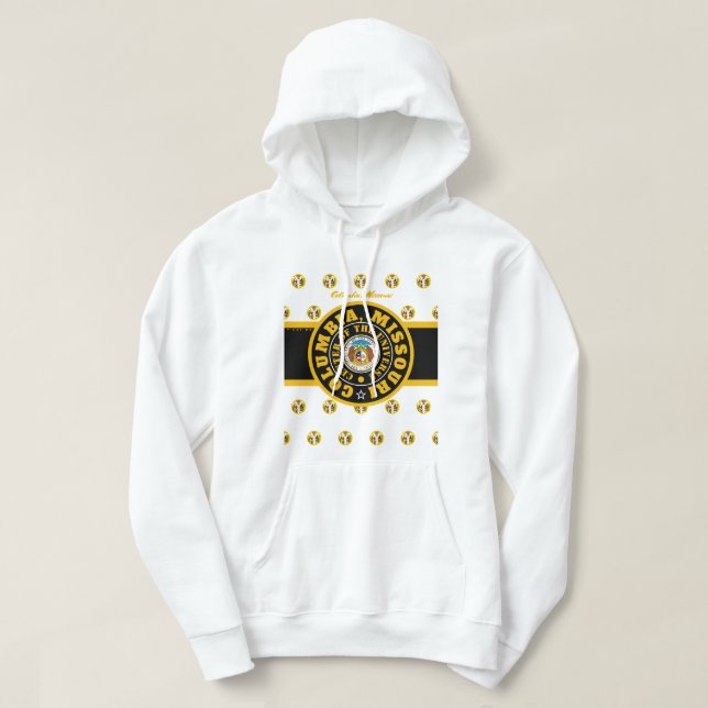 COMOCOU COLUMBIA, MO (COU) 2 HOODIE (Design framsida)