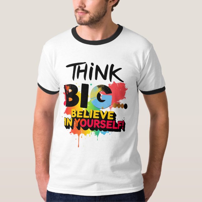 Comoda Camiseta Con Hermoso Mensaje Motivador T Shirt (Framsida)