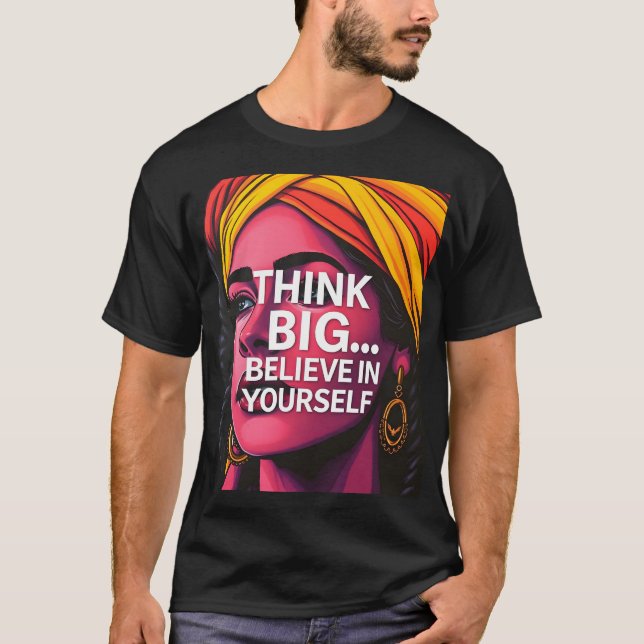 Comoda Playera Con Hermoso Mensaje Motivador T Shirt (Framsida)