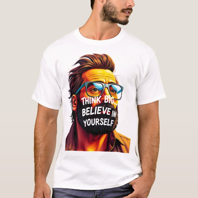 Comoda Playera Con Hermoso Mensaje Motivador T Shirt (Framsida)