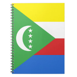 Comoros flagga anteckningsbok