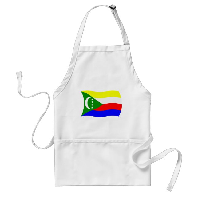 Comoros Flagga Apron Förkläde (Framsidan)