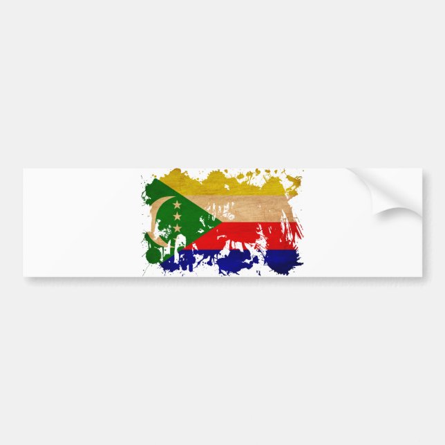 Comoros flagga bildekal (Framsidan)