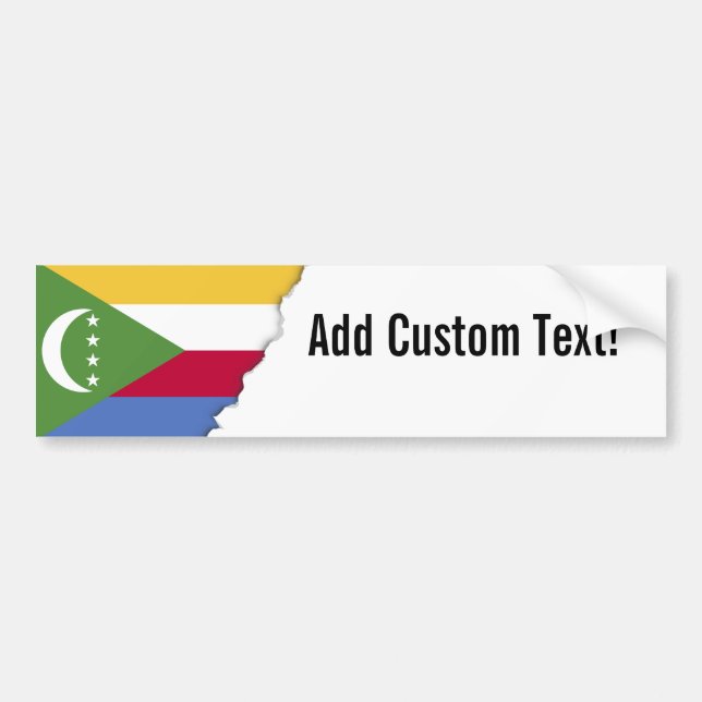 Comoros flagga bildekal (Framsidan)