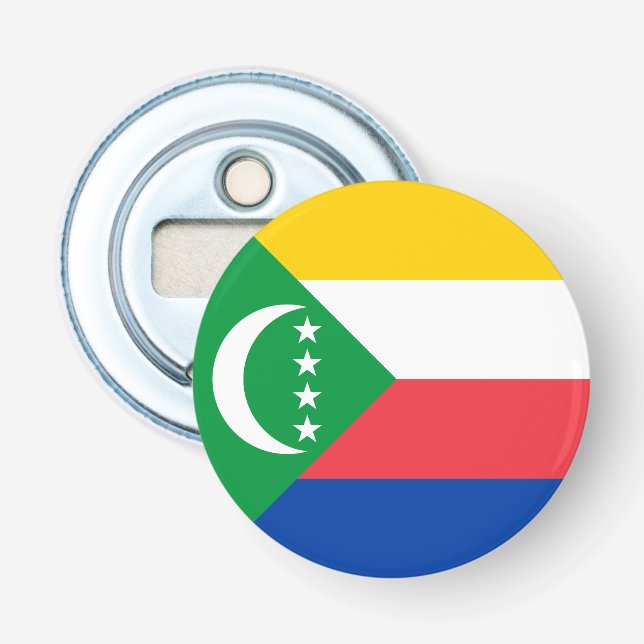 Comoros Flagga Flasköppnare (Framsidan)