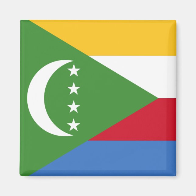 Comoros flagga KM Magnet (Framsidan)
