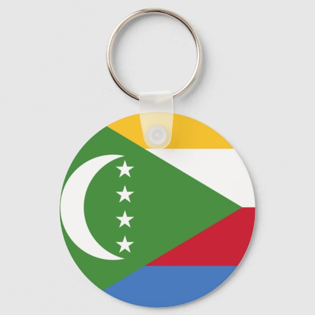Comoros flagga KM Nyckelring (Framsida)