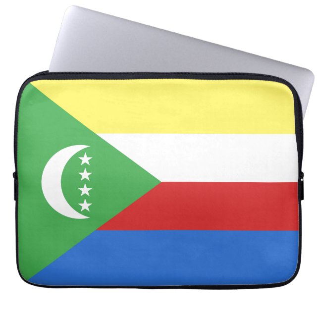 Comoros flagga laptop fodral (Framsidan)