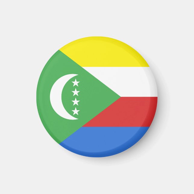 Comoros flagga magnet (Framsidan)