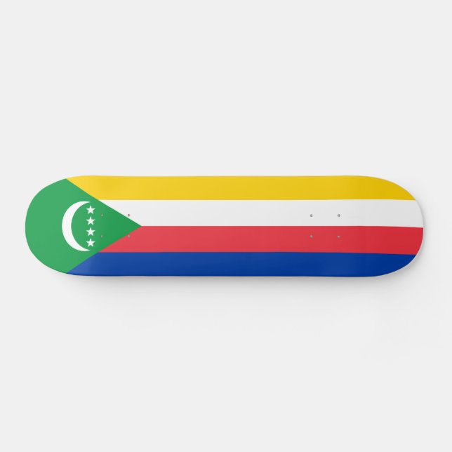 Comoros Flagga Mini Skateboard Bräda 18,5 Cm (Horz)