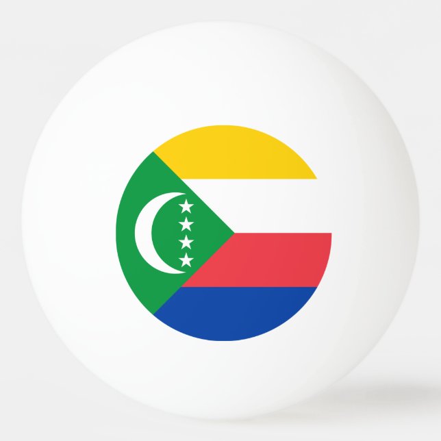 Comoros Flagga Pingisboll (Framsidan)