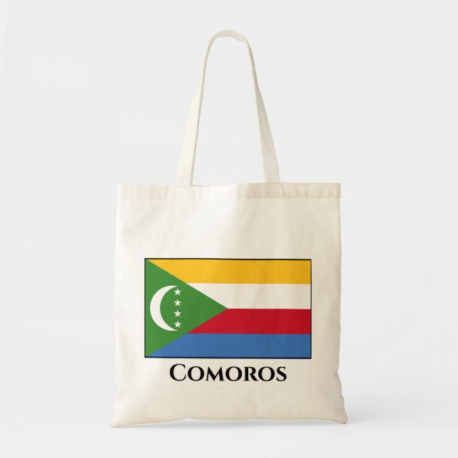 Comoros Flagga Tygkasse (Framsidan)