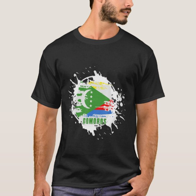 Comoros Splash T Shirt (Framsida)