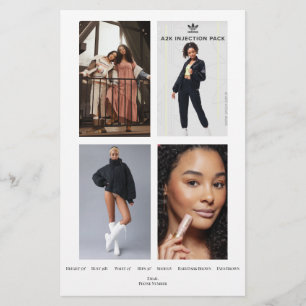 Comp Card för Mode-modell Flygblad