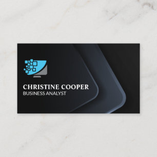 Comp Tech-Logotyp Professionell Corporate Visitkort