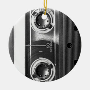 Compact Cassette-band Julgransprydnad Keramik
