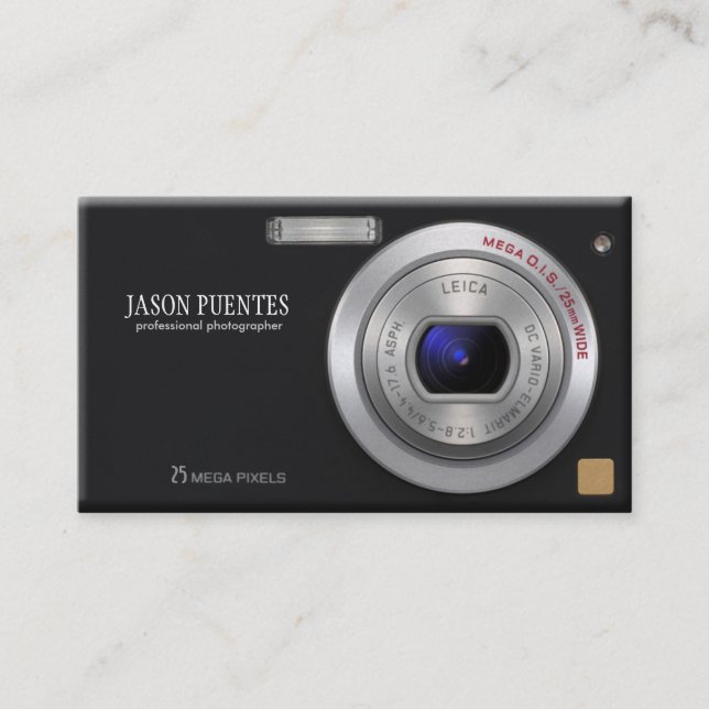 Compact Digital Camera Professionell Photograf Visitkort (Framsida)