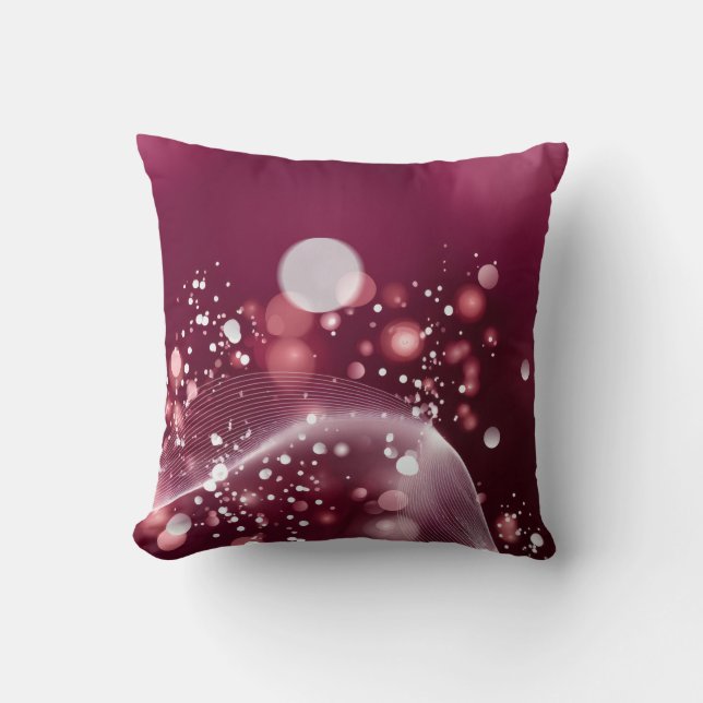 compact mirror Elegant Pink and White Design Kudde (Framsida)