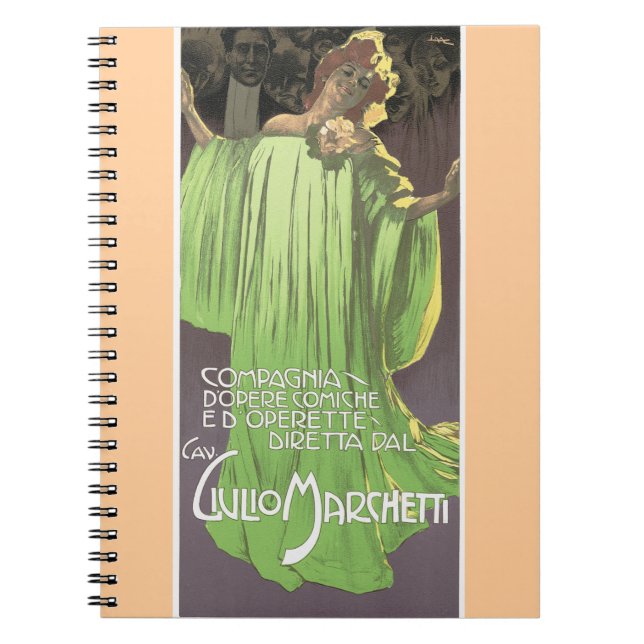 Compagnia d'Opere Comiche Anteckningsbok Med Spiral (Framsidan)