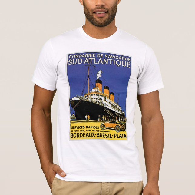 Compagnie de Navigation Sud-Atlantique T Shirt (Framsida)