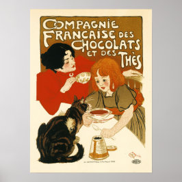 COMPAGNIE FRANCAISE Des Chocolate Drink Steinlen Poster