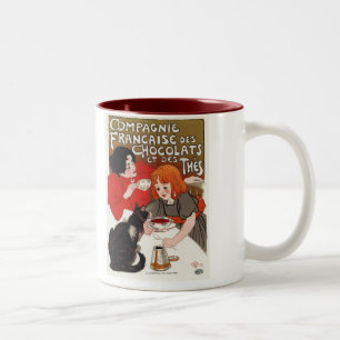 Compagnie Francaise des Chocolats, Steinlen Två-Tonad Mugg