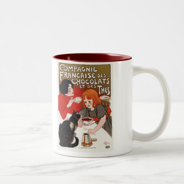 Compagnie Francaise des Chocolats, Steinlen Två-Tonad Mugg (Höger)