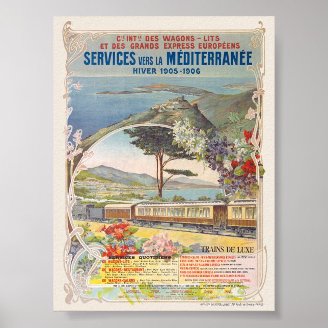 Compagnie Internationale des Wagons-lits Vintage P Poster (Framsidan)