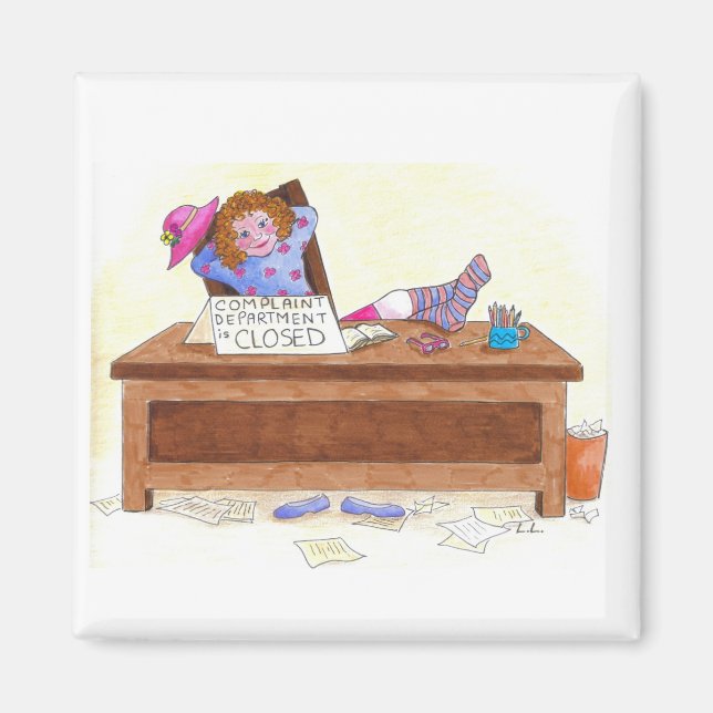 Compaint-avdelningen är stängd magnet (Framsidan)