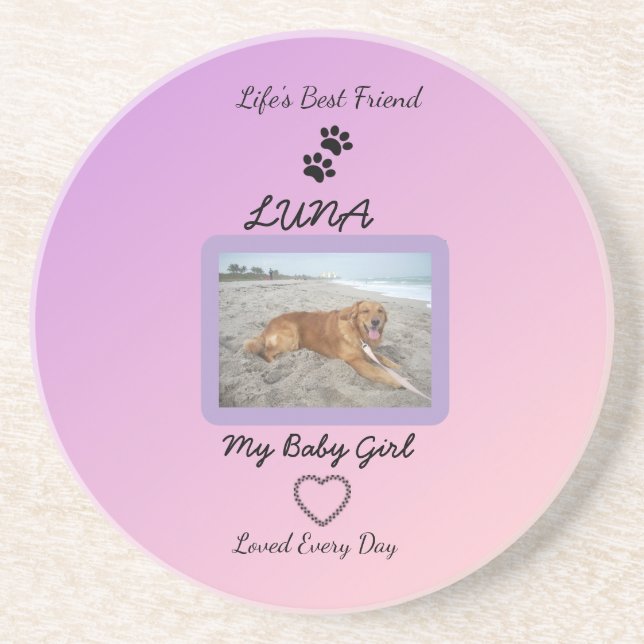 Companion Love Pawprint Pet Underlägg (Framsidan)