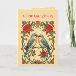 Companionship Art Nouveau Vintage Illustration Kort