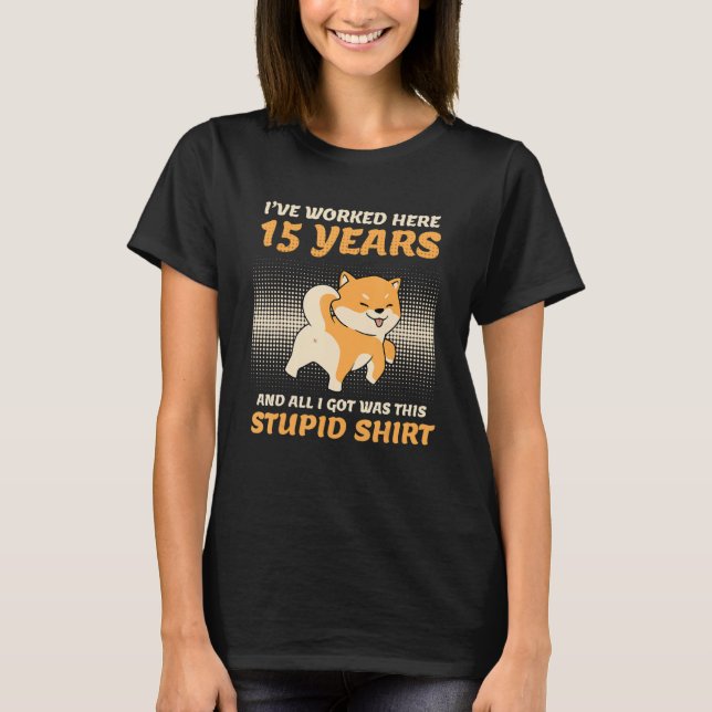 Company Anniversary 15 Years Service Anniversary 1 T Shirt (Framsida)