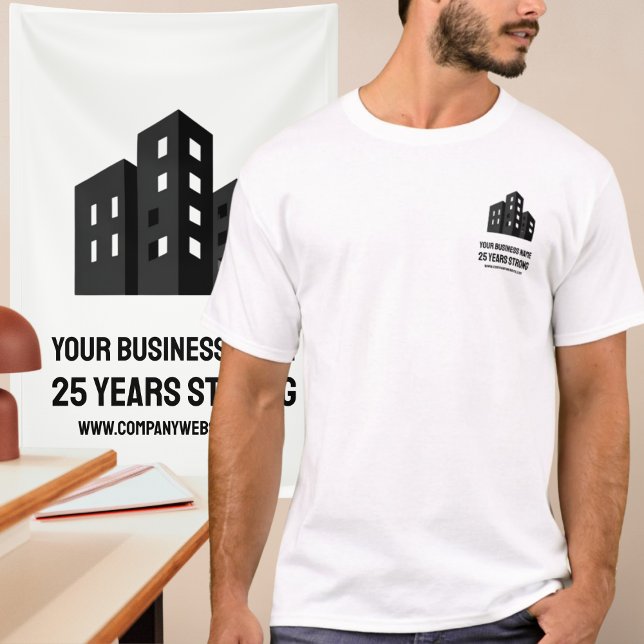 Company Business Logo Celebrating # Years Custom T Shirt (Skapare uppladdad)