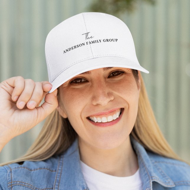 Company Business Name Branding Black Script Keps (Skapare uppladdad)