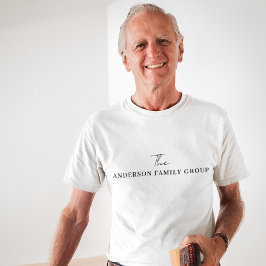 Company Business Name Uniform Branded T Shirt