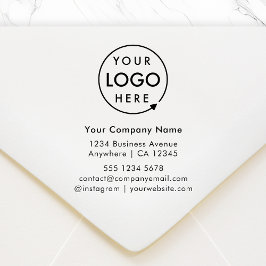 Company Details Stamp | Business Address Logo Stämpel