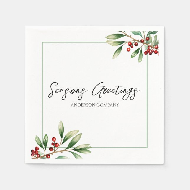 Company Holiday Party  Pappersservett (Framsidan)