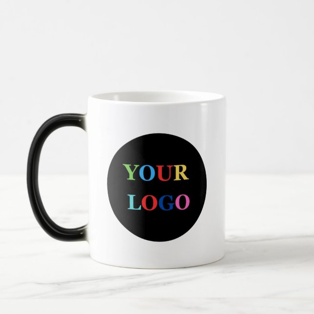 Company Logo Personalized Business Coffee Magisk Mugg (Vänster)