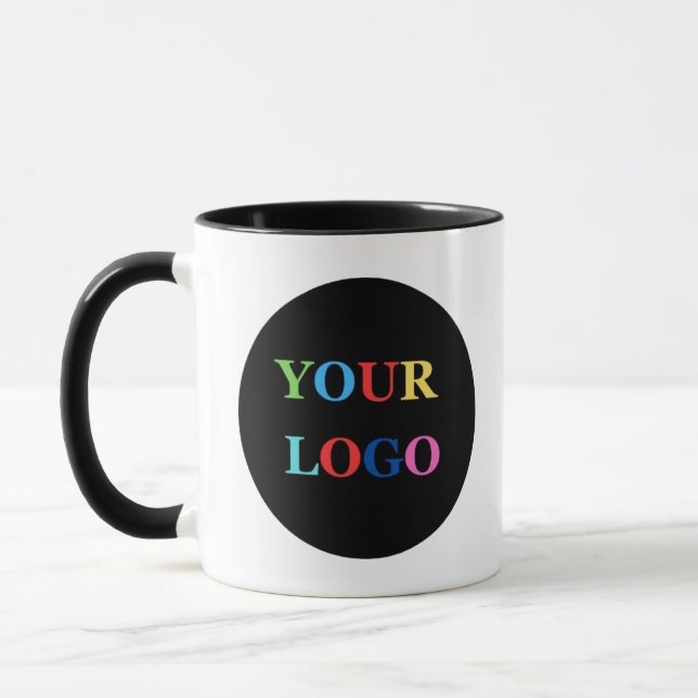 Company Logo Personalized Business Coffee Mugg (Vänster)